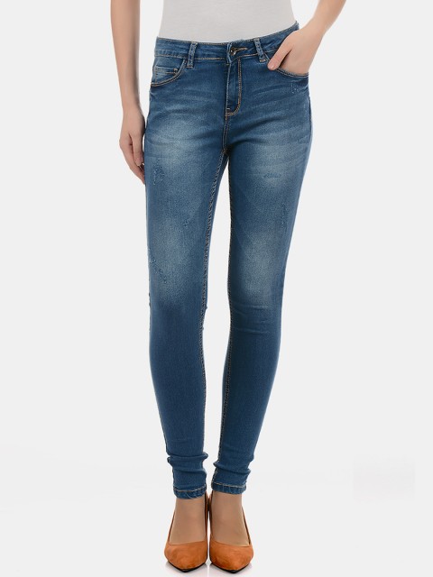 

Carrera Women Blue Slim Fit Mid-Rise Clean Look Jeans