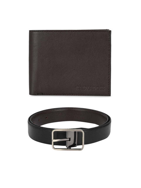 

Calvadoss Men Brown & Black Premium Accessory Gift Set