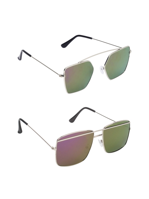 

EPICINK hob Unisex Pack Of 2 Square Sunglasses EPSG-7603606-2255703, Green