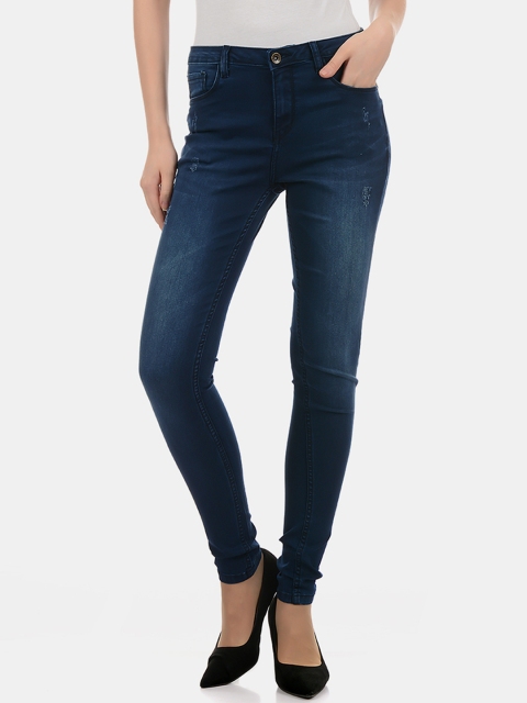 

Carrera Women Blue Slim Fit Mid-Rise Clean Look Jeans