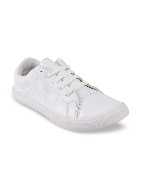 

WALKWAY by Metro Men White Solid Sneakers