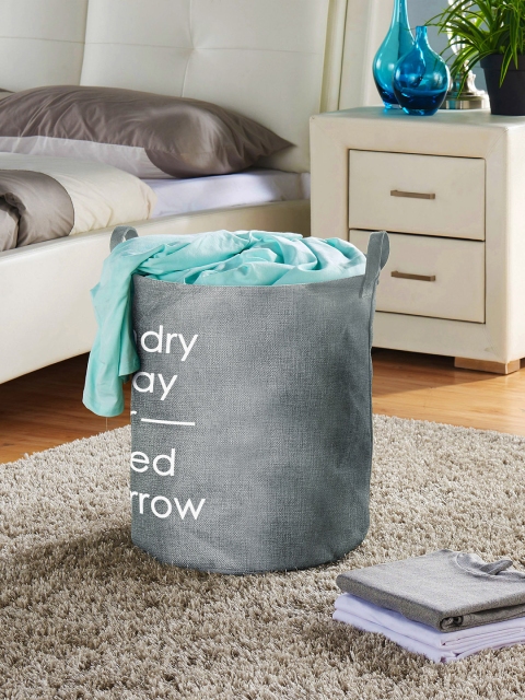 

Story@home Grey Printed Foldable Laundry bag