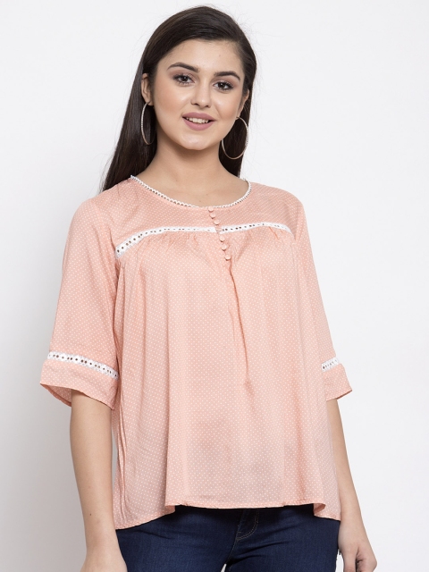 

Global Republic Women Pink Printed A-Line Top
