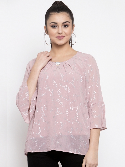 

Global Republic Women Pink Printed Top