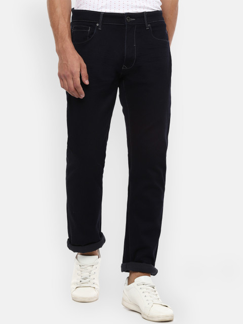 

Louis Philippe Jeans Men Navy Blue Regular Fit Mid-Rise Clean Look Stretchable Jeans