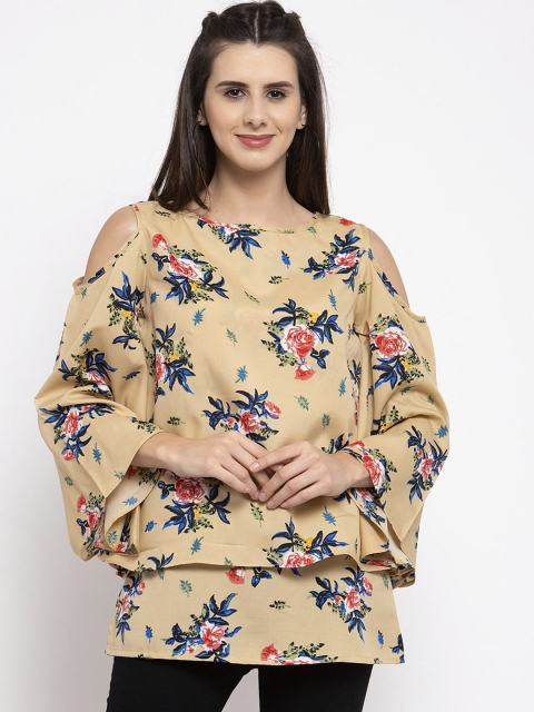 

Karmic Vision Women Multicoloured Printed Tiered Top, Multi