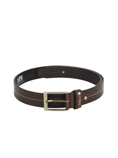 

Red Tape Men Brown Solid Leather Belt