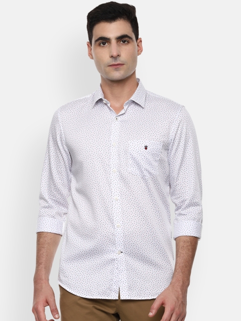 

Louis Philippe Sport Men White & Blue Slim Fit Printed Casual Shirt