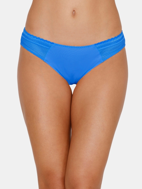 

Zivame Women Blue Solid Bikini Briefs ZI2460FASH0BLUE