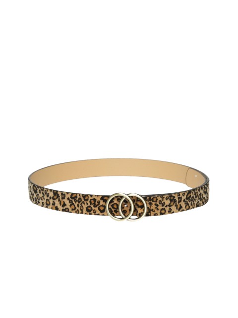 

CRUSSET Women Brown LeopardSkin Printed Belt