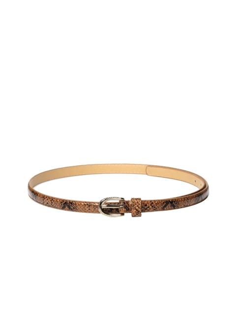 

CRUSSET Women Brown Textured Slim Belt