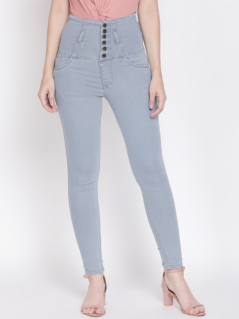 

fungus Women Blue Slim Fit High-Rise Clean Look Stretchable Jeans