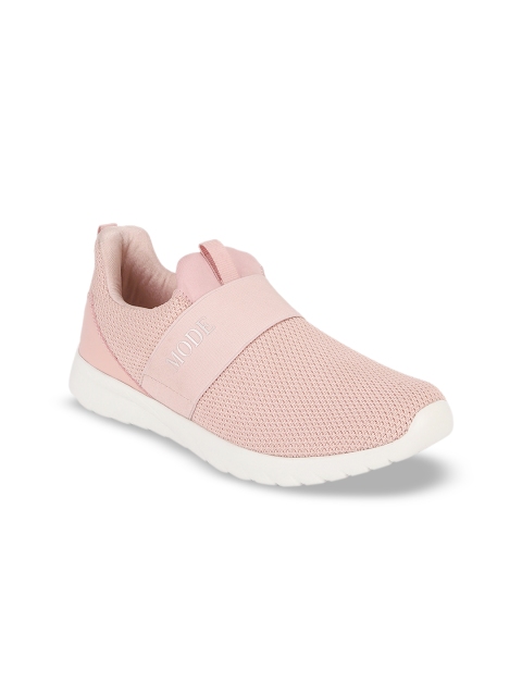 

Mode by Red Tape Women Peach-Coloured Textile Walking Shoes