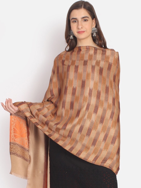 

Anekaant Women Beige Woven Design Shawl