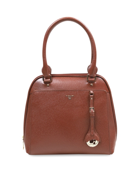 

Da Milano Brown Solid Leather Handheld Bag