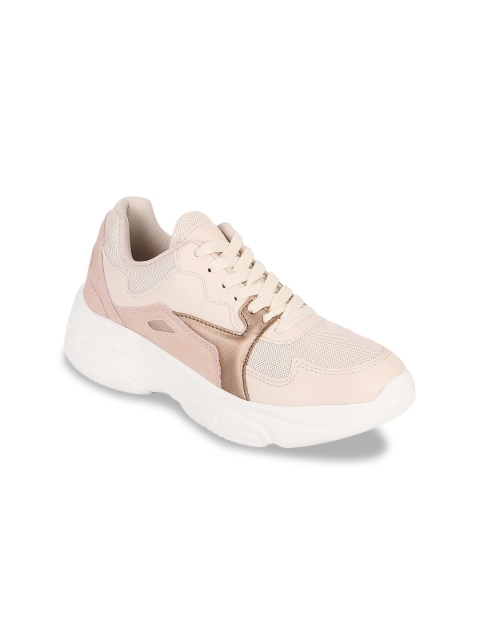 

Mode by Red Tape Women Peach-Coloured Synthetic Walking Shoes