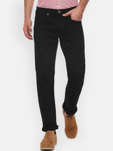 

Louis Philippe Jeans Men Black Regular Fit Mid-Rise Clean Look Jeans