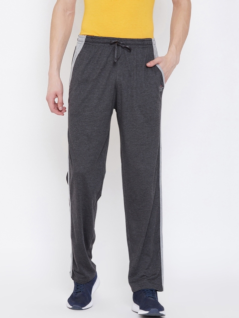 

NEVA Men Charcoal Grey Solid Straight-Fit Anthra Track Pants