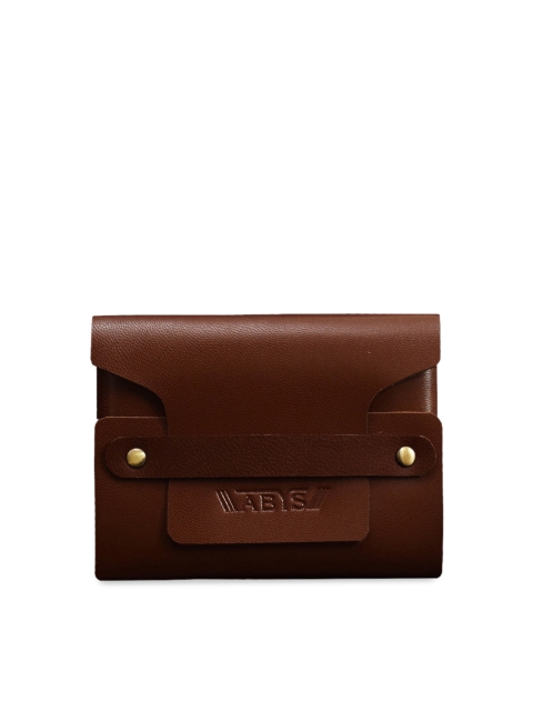 

ABYS Unisex Brown Solid Genuine Leather Card Holder