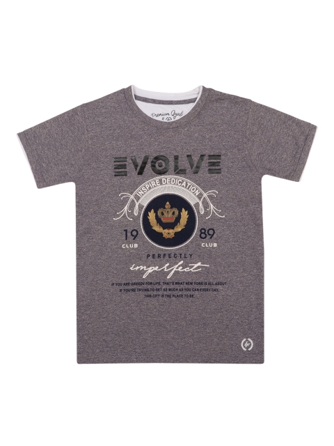 

Lil Tomatoes Boys Grey Printed Round Neck T-shirt