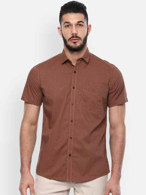 

Louis Philippe Sport Men Brown Slim Fit Printed Casual Shirt