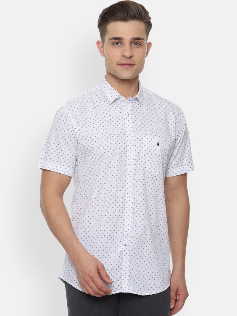

Louis Philippe Sport Men White Slim Fit Printed Casual Shirt