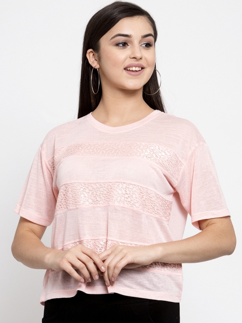 

Global Republic Women Pink Self Design Top