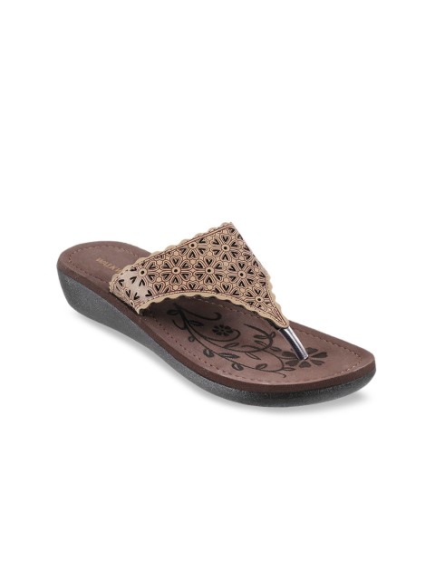 

WALKWAY Women Olive Brown Solid Heels
