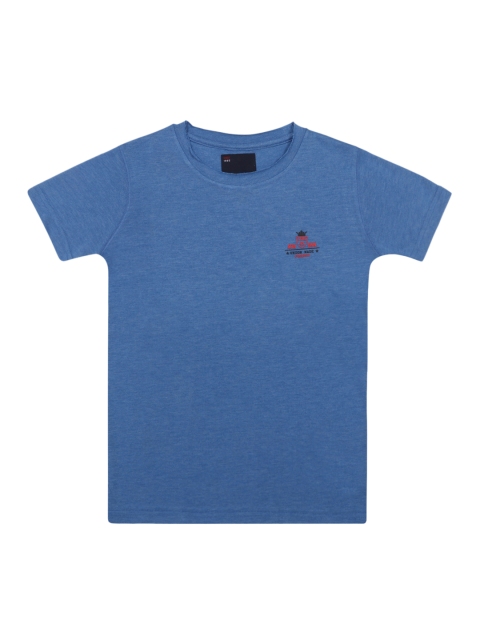 

Lil Tomatoes Boys Blue Solid Round Neck T-shirt