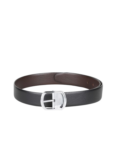 

CRUSSET Men Black Textured Belt
