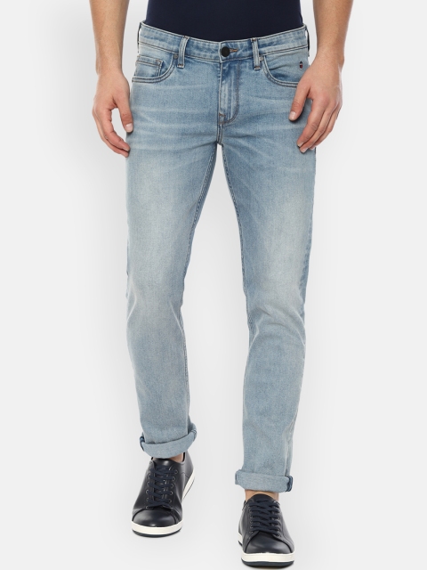 

Louis Philippe Jeans Men Blue Slim Fit Mid-Rise Clean Look Jeans