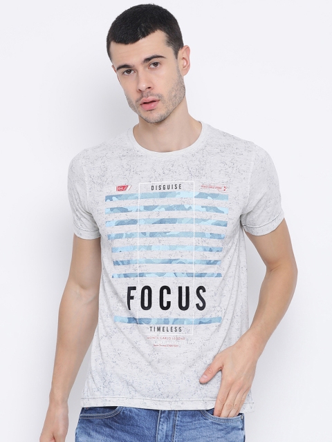 

Monte Carlo Men Grey Printed Round Neck T-shirt