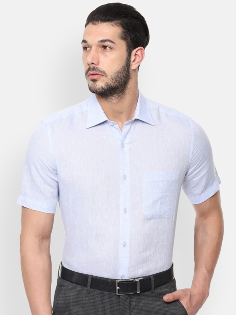

Louis Philippe Men Blue Regular Fit Solid Formal Shirt