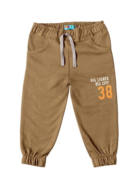 

Kid Studio Boys Brown Solid Joggers