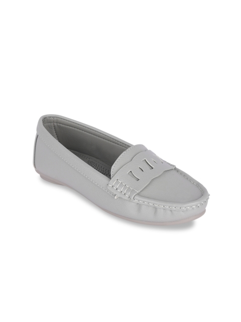 

Sole To Soul Women Grey Penny Loafers
