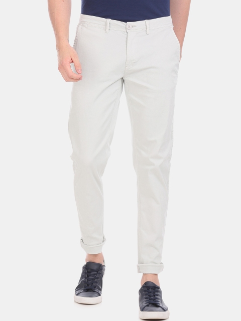 

Cherokee Men Grey Slim Fit Solid Regular Trousers