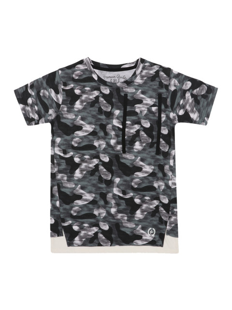 

Lil Tomatoes Boys Black Printed Round Neck T-shirt