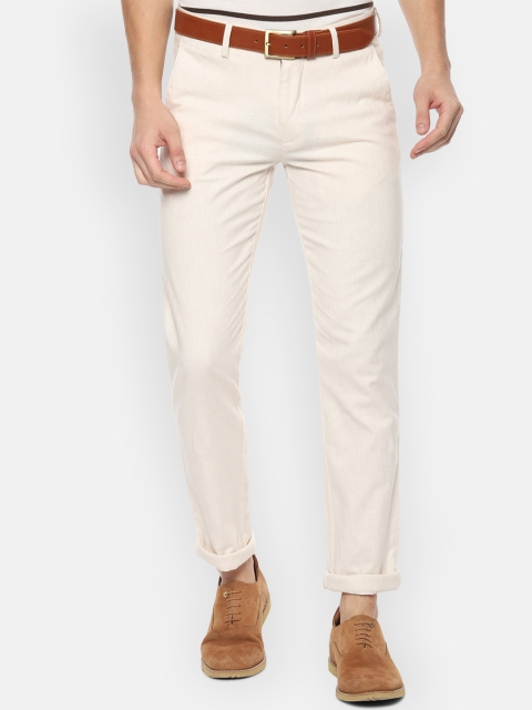 

Louis Philippe Sport Men Beige Slim Fit Solid Formal Trousers