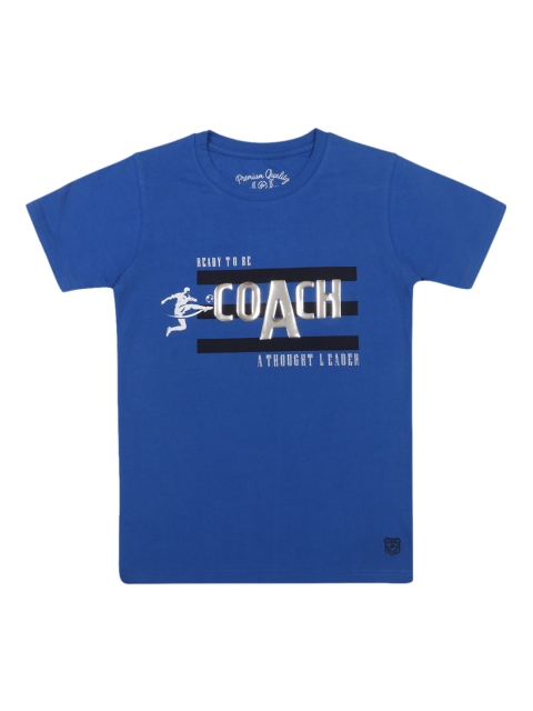 

Lil Tomatoes Boys Blue Printed Round Neck T-shirt