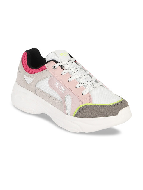 

Mode by Red Tape Women White Mesh Walking Shoes