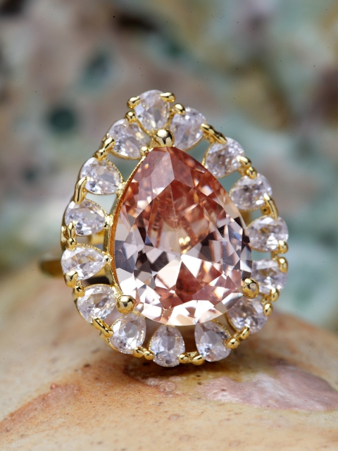 

Bhana Fashion Gold-Plated AD-Studded Handcrafted Finger Ring