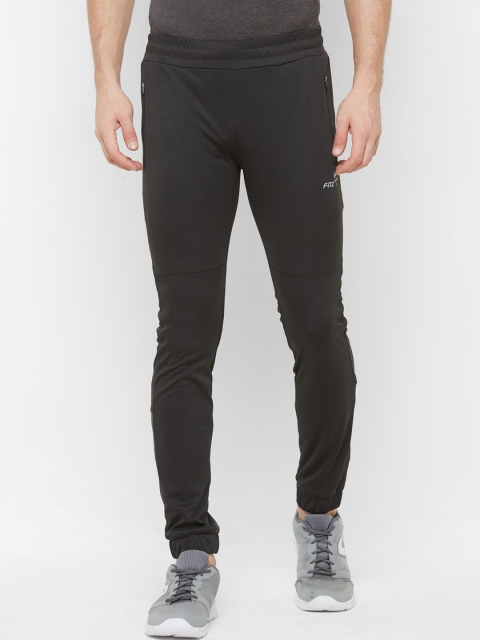 

FiTZ Men Black Solid Slim Fit Joggers