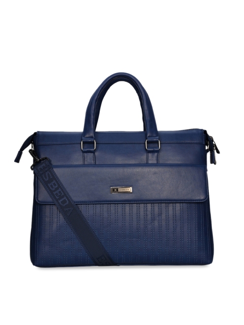 

ESBEDA Unisex Blue Solid RFID Laptop Bag