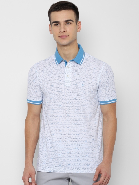 

SIMON CARTER LONDON Men White Printed Polo Collar T-shirt
