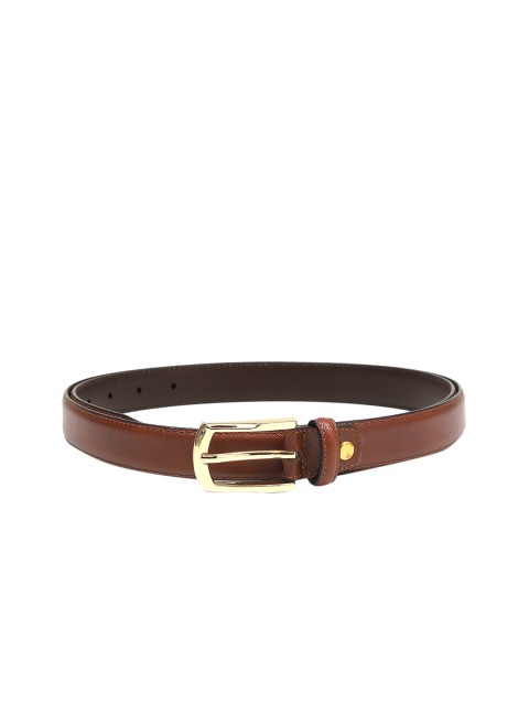 

Da Milano Women Tan Brown Leather Textured Belt