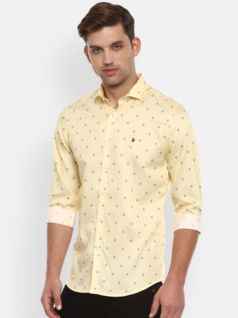 

Louis Philippe Sport Men Yellow Slim Fit Printed Casual Shirt