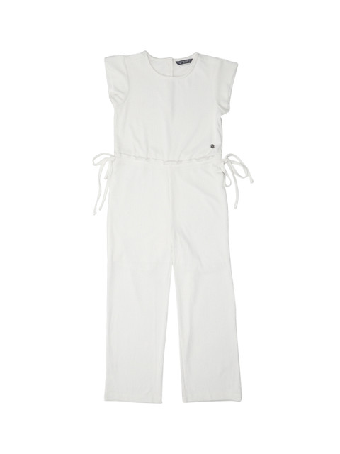 

Allen Solly Junior Girls White Solid Jumpsuit