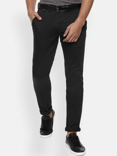 

Louis Philippe Sport Men Black Slim Fit Solid Regular Trousers