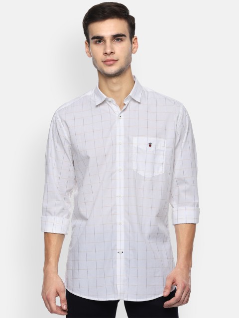 

Louis Philippe Sport Men White Slim Fit Checked Casual Shirt