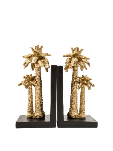 

Chumbak Set Of 2 Gold-Toned & Black Palm Paradise Book Organisers
